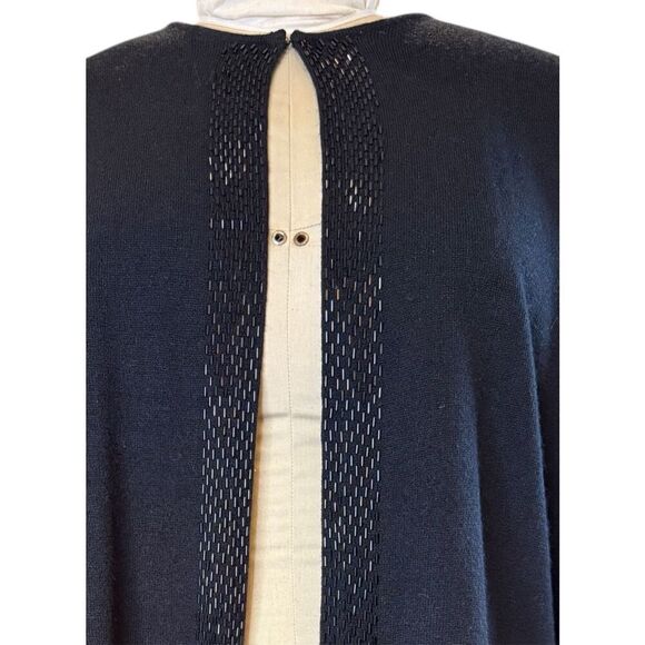 Designers Originals Beaded Cardigan Sz. XL Black Warm Cozy Elegant - Picture 6 of 9